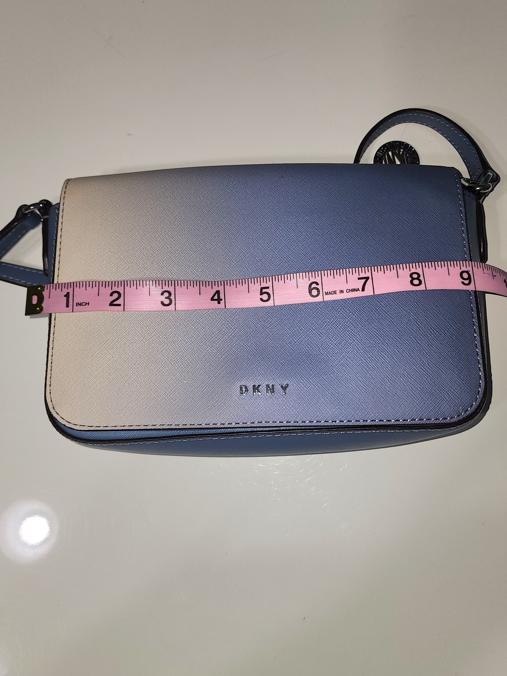 DKNY Slate-to-Blue Ombre Crossbody Bag - Picture 4 of 10